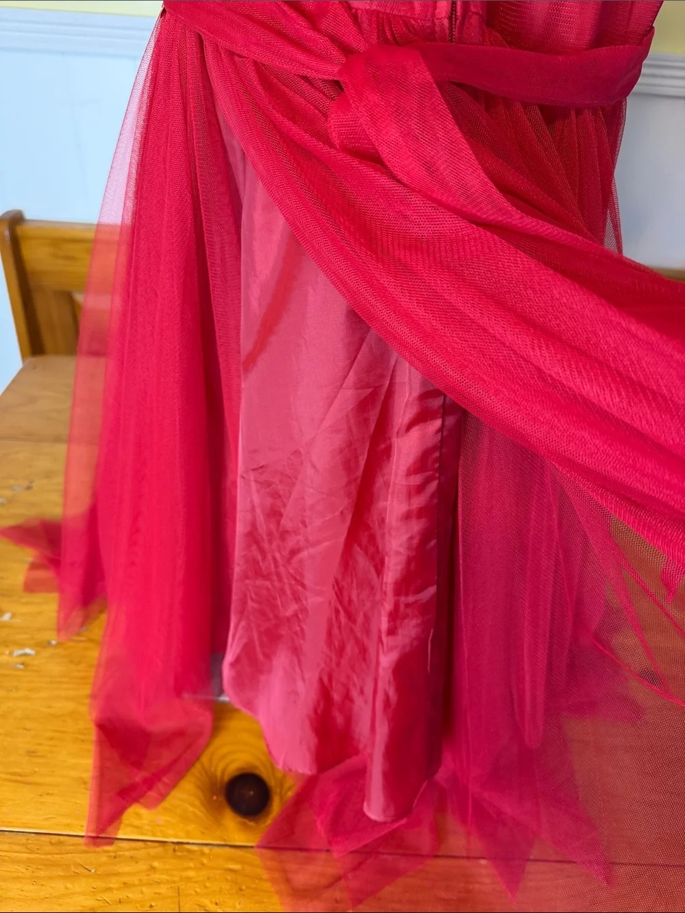 Justice Red Sequin & Tulle Party Dress for Girls